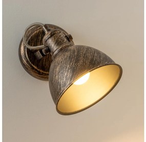 Brilagi - Fali spotlámpa TECHNO 1xE27/60W/230V bronz/patinás