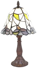 Tiffany asztali lámpa Barna Bézs Ø 20x34 cm