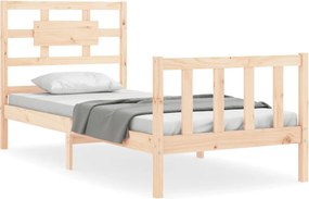 vidaXL tömör fenyőfa ágy matrac nélkül 90 x 200 cm