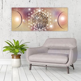 Kép - Mandala elemekkel (120x50 cm)