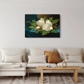 Kép - Martin Johnson Heade, Giant Magnolias on a Blue Velvet Cloth, reprodukciók (90x60 cm)