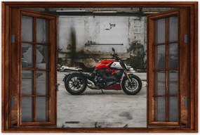 Poszter 60x40 Piros Ducati Motorkerékpár