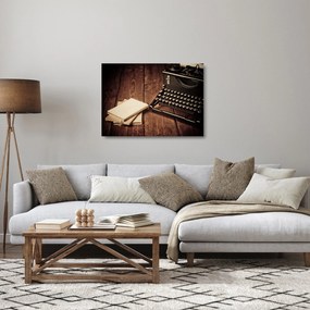 Egy írógép képe (üvegen) (70x50 cm)