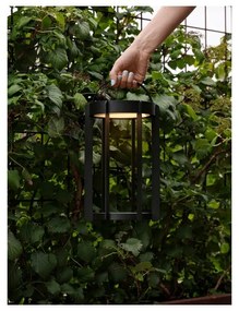 Fekete USB kültéri LED lámpás (magasság 30 cm) Firefly – Zone