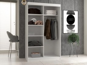 Aldabra IGA 120 C tolóajtós gardróbszekrény 120x61x200, díszcsíkos, tölgy