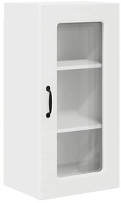 Fali konyhaszekrény polcokkal Fehér 40 x 31 x 80 cm Faanyag