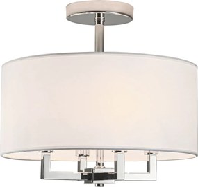 Cosmolight modern mennyezeti lámpa lille nikkel cosc04944ni-wh
