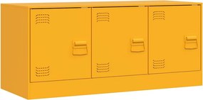 vidaXL mustársárga acél TV-szekrény 99 x 39 x 44 cm