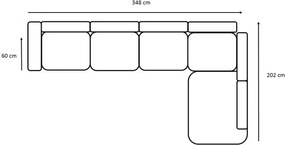 ASTON LONG BIS L-alaku sarokkanapé
