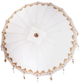 Balinéz Napernyő Krém 180-190 cm Pamut, tömör fa