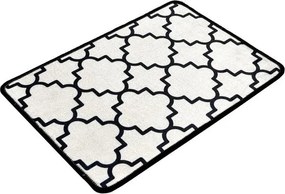 Fekete-bézs fürdőszobai kilépő 40x60 cm Kupa – Foutastic