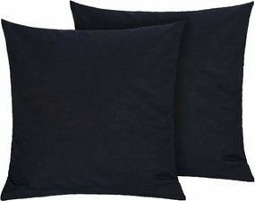 Bellatex pamut párnahuzatok, fekete, 40 × 40 cm, 2 db, 40 x 40 cm