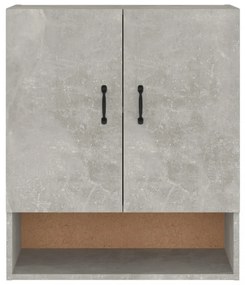 betonszürke szerelt fa faliszekrény 60 x 31 x 70 cm