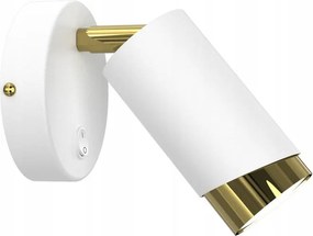 Fali Lámpa Kapcsolóval Aurora Luxe Gold Fehér Modern Spot