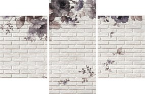 A fal egy képe és a csokor (90x60 cm)
