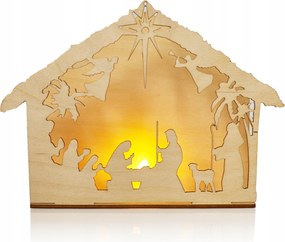 Betlehem Fa KarĂĄcsonyi DekorĂĄciĂł Led GyertyĂĄval