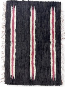 Gyapjú Szőnyeg Csíkok Modern Természetes Szőtt