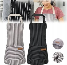 2DB Konyhai Kötény Vendéglátóipari Védőkötény Konyhai Zsebbel