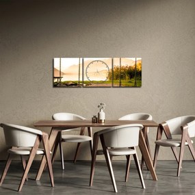 Kép egy hintákról a természetben (órával) (90x30 cm)