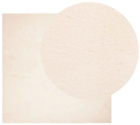 HUARTE bézs rövid szálú puha és mosható szőnyeg 200 x 200 cm