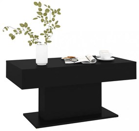 fekete szerelt fa dohányzóasztal 96 x 50 x 45 cm