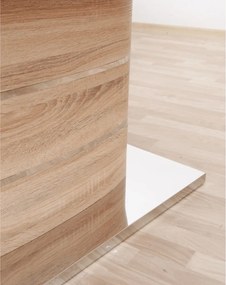 Étkezőasztal, MDF, tölgy sonoma, 180x90 cm, AMAR