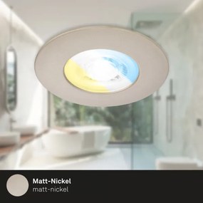 Briloner 7605032-SZETT 3xLED Fürdőszobai beépíthető mennyezeti lámpa 3xLED/4,9W/230V IP44 matt króm