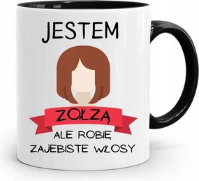 Bögre Fekete Fodrász Vagyok Nyomtatott Fotóval