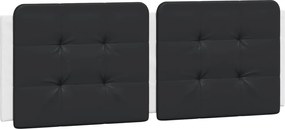 fekete és fehér műbőr fejtámla párna Zadar 140 cm