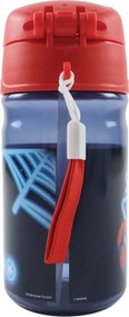 Pókember Spidey Glow műanyag szívószálas kulacs akasztóval 350 ml