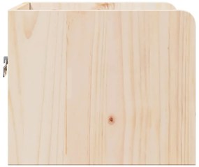 Éjjeli asztal 2 pcs Barna 38 x 36 x 29.5 cm Tömör fenyőfa