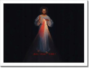 Poszterek keretben 40x30 Jézus, bízom benned