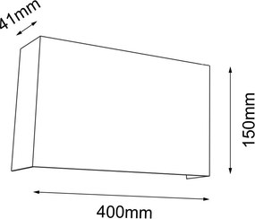 Antigo Kitami 4411 Fali lámpa 2x40W/G9 IP20