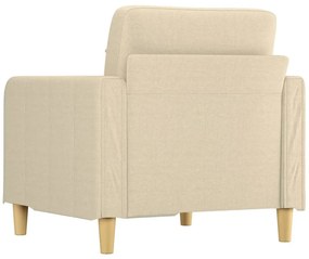 krémszínű szövet kanapéfotel 60 cm