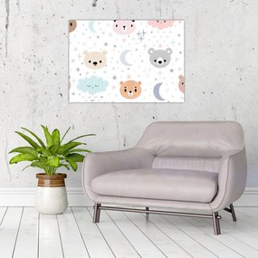 Üveg kép - Jó éjszakát. (70x50 cm)