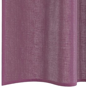2 db lila fátyolfüggönyök hurokkal 140x225 cm