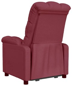 bordó dönthető szövet fotel