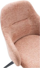 Világosbarna kárpitozott karfás étkezőfotel szett 2 db-os Tamara – Marckeric