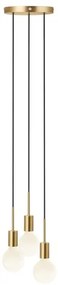 Nordlux - PACO kábeles függőlámpa 3xE27/25W/230V sárgaréz