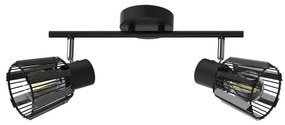 Prezent 27517 - spotlámpa PONTEO 2xE27/40W/230V fekete