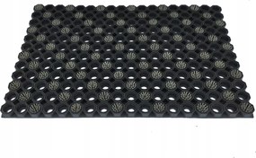 Áttört lábtörlő Strong fogkefe szürke 75x50