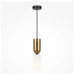 Maytoni MOD177PL-01G - Csillár zsinóron MEMORY 1xE14/40W/230V arany/fehér