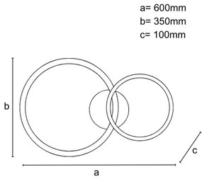 LED Dimmelhető mennyezeti lámpa LED/48W/230V 3000-6500K + távirányítás