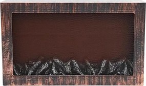 Modern LED kandalló lángutánzással SP-35 - 60x37 cm - réz