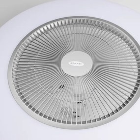 Brilagi - AURA LED/38W/230V dimmelhető ventilátoros lámpa ezüst + DO