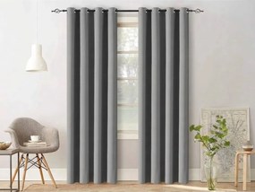 OXFORD LIGHT világosszürke függöny 140x250 cm Felfüggesztés: Hullámos sínszalag