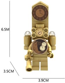 Építőkészlet SKIBIDI TOILET XXL 492 db - Titan Clock Man 2,0 28 cm