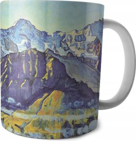 Eiger bögre, Mönch und Jungfrau in der Morgensonne Ferdinand Hodler