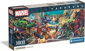 Bosszúállók VS Villains 1000 db-os panoráma Compact puzzle Clementoni
