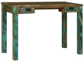 Asztal 112x55x76 cm Szilárd Fa Újrahasznosított